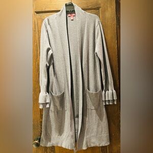 Isaac Mizrahi Gray Knit Cardigan